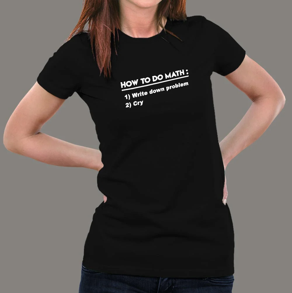 How To Do Math Women's Tee - Solve It Stylishly