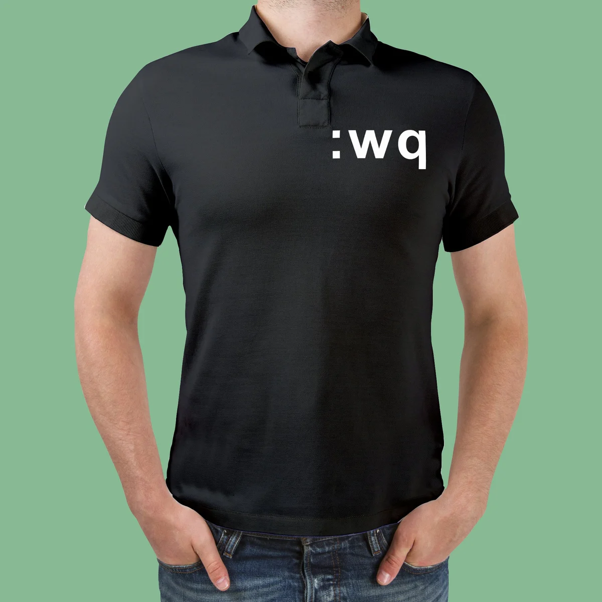 How To Exit The Vim Editor Polo T-Shirt For Men
