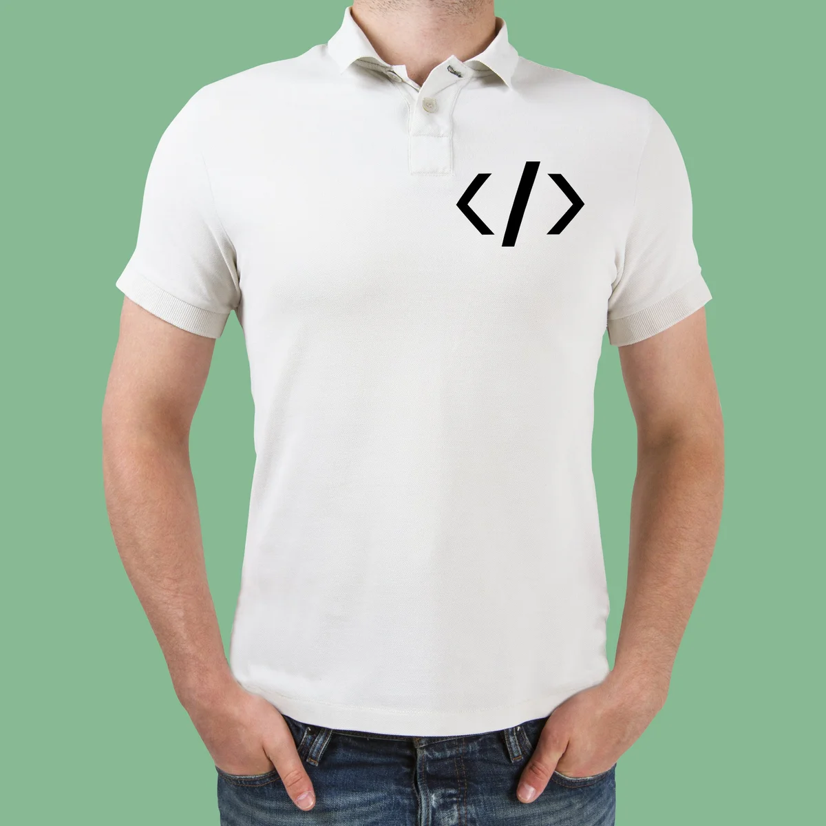 Html Tag Polo T-Shirt For Men