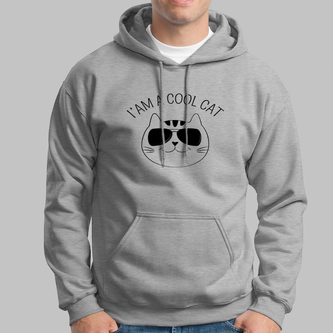 I AM A Cool Cat Hoodies For Men