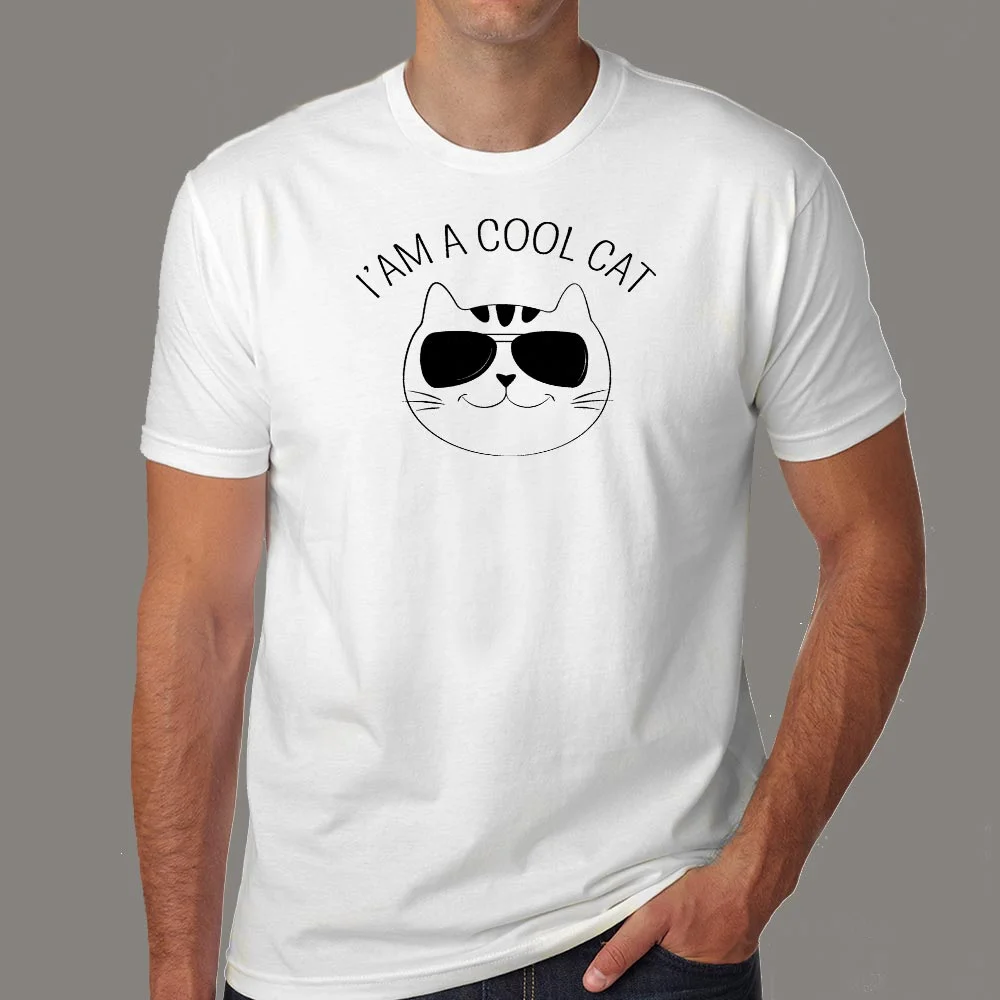 I AM A Cool Cat T-Shirt For Men