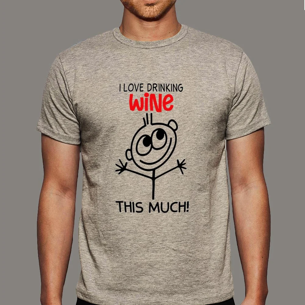 I Love Drinking Wine This Much T-Shirt For Men