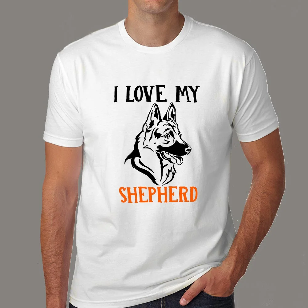 I Love My Shepherd T-Shirt For Men