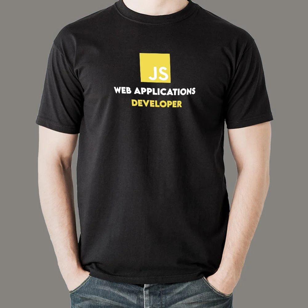 JS Web App Developer Men's T-Shirt - Create with JS