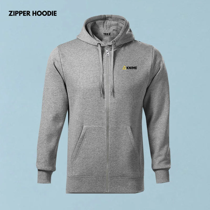 Knime Cotton & Zip Hoodies - Data Analytics Gear