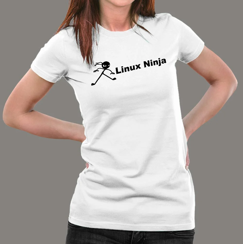 Linux Ninja T-Shirt For Women