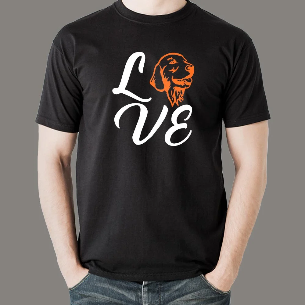 Love Golden Retriever T-Shirt For Men