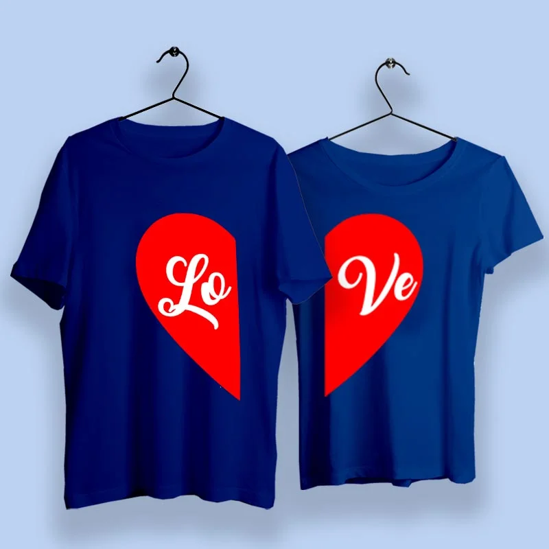 Love Heart Couple T-Shirts