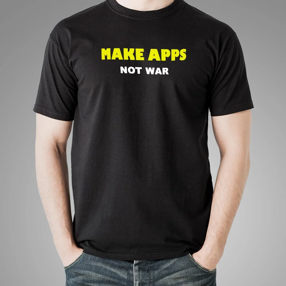 Make Apps Not War - Developer Men's T-Shirt