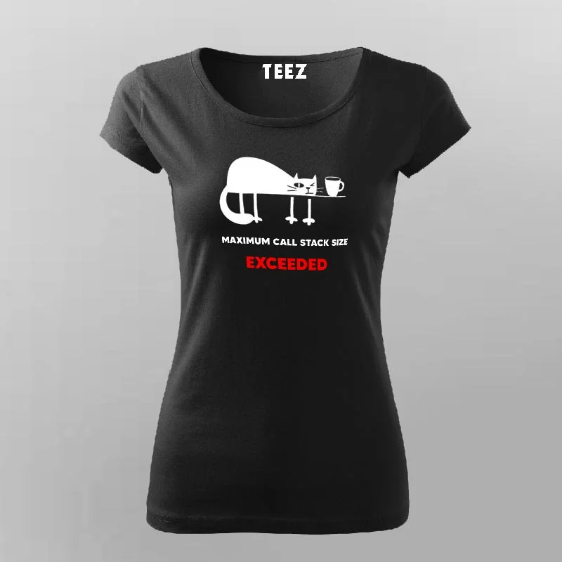 Maximum Call Stack Size Exceeded Women's Programming T-Shirt
