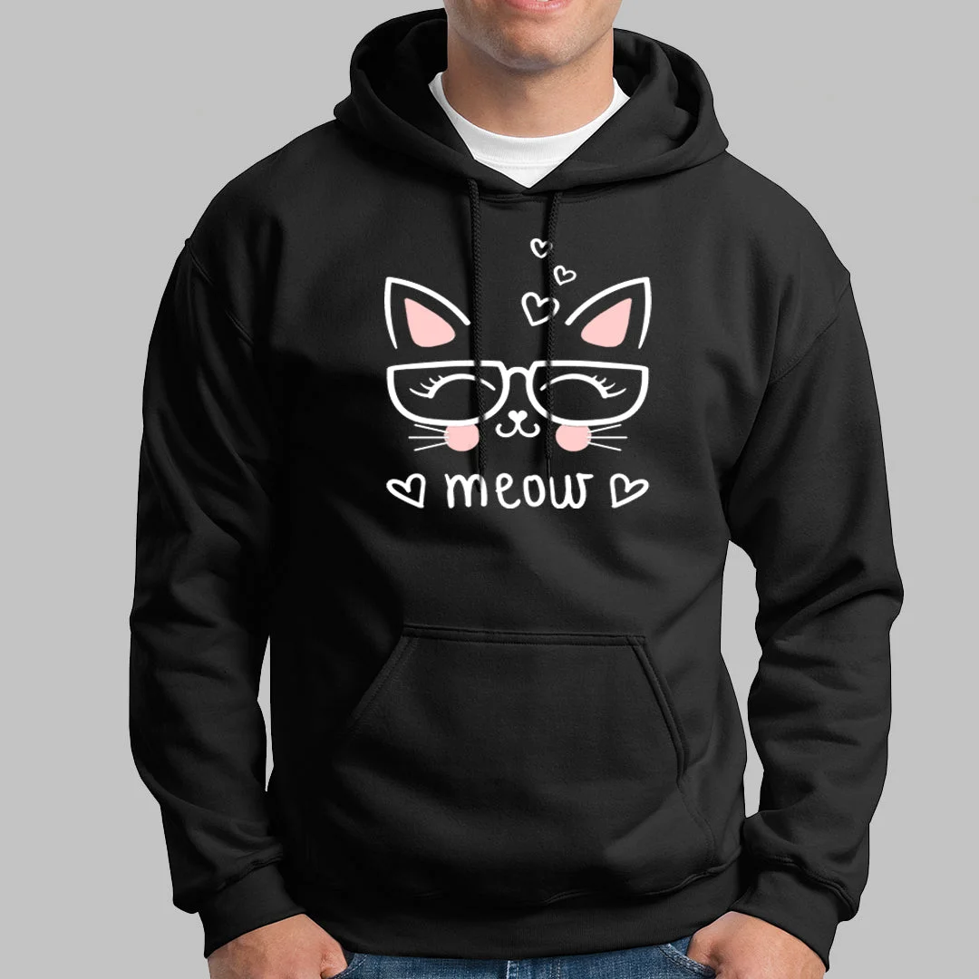 Cute Meow Hoodies For Men