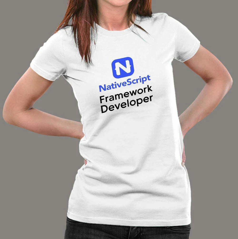 NativeScript Framework Developer Women’s Profession T-Shirt