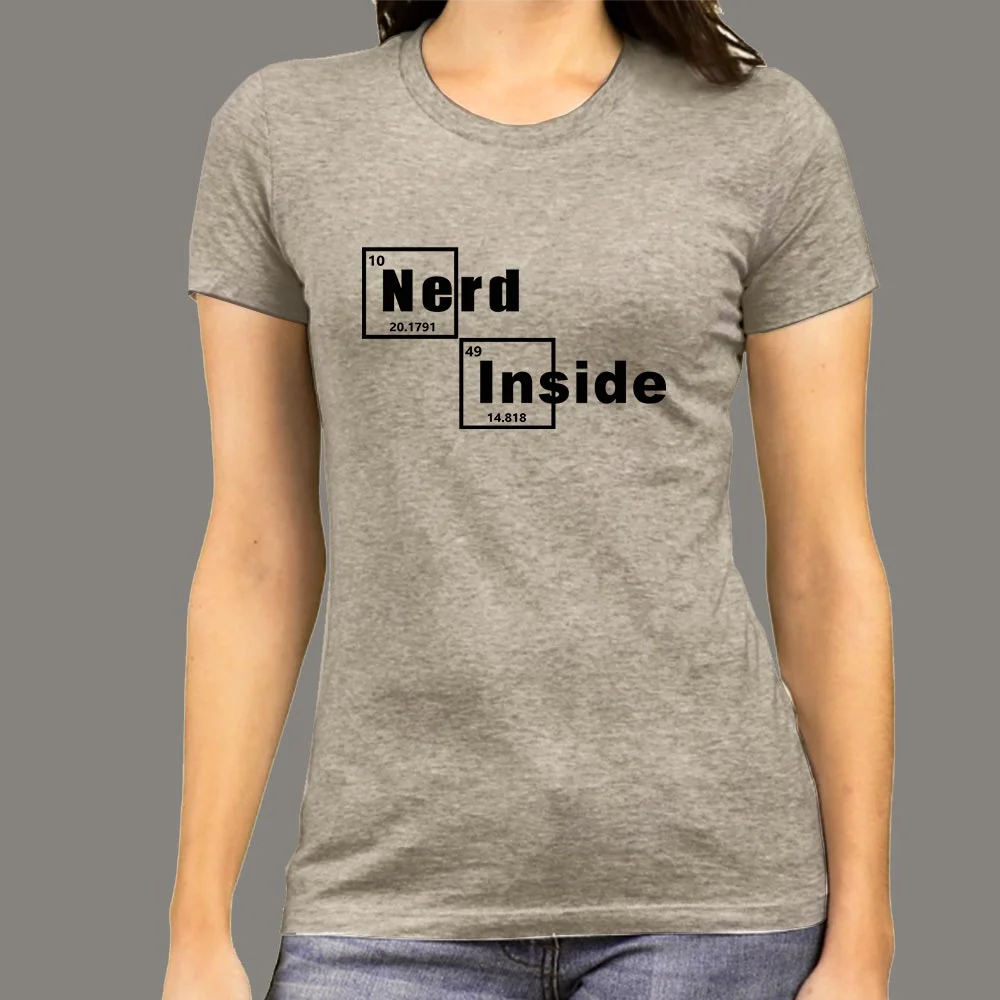 Nerd Inside Women's Tee - Intellect Unleashed