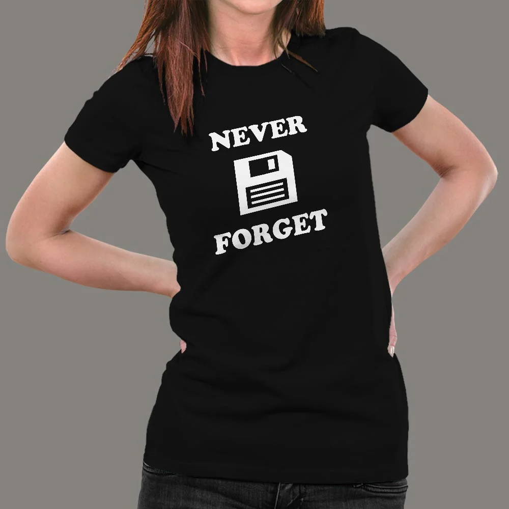 Never Forget Floppy Disks T-Shirt For Women