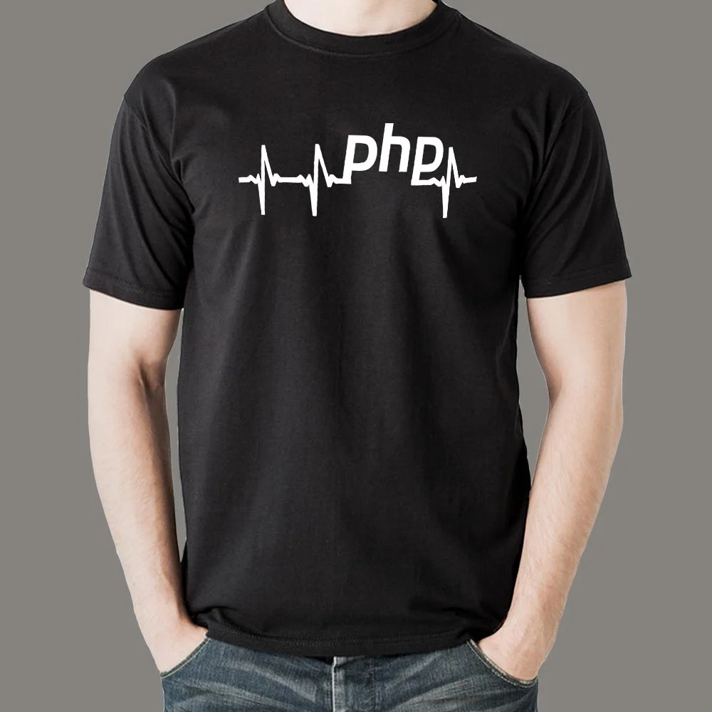 PHP Heartbeat T-Shirt - Pulse of Web Development