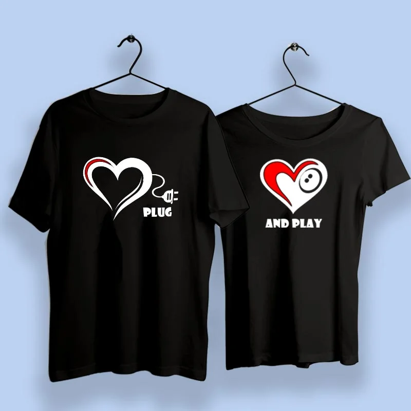 Plug And Play Matching Couple T-Shirts