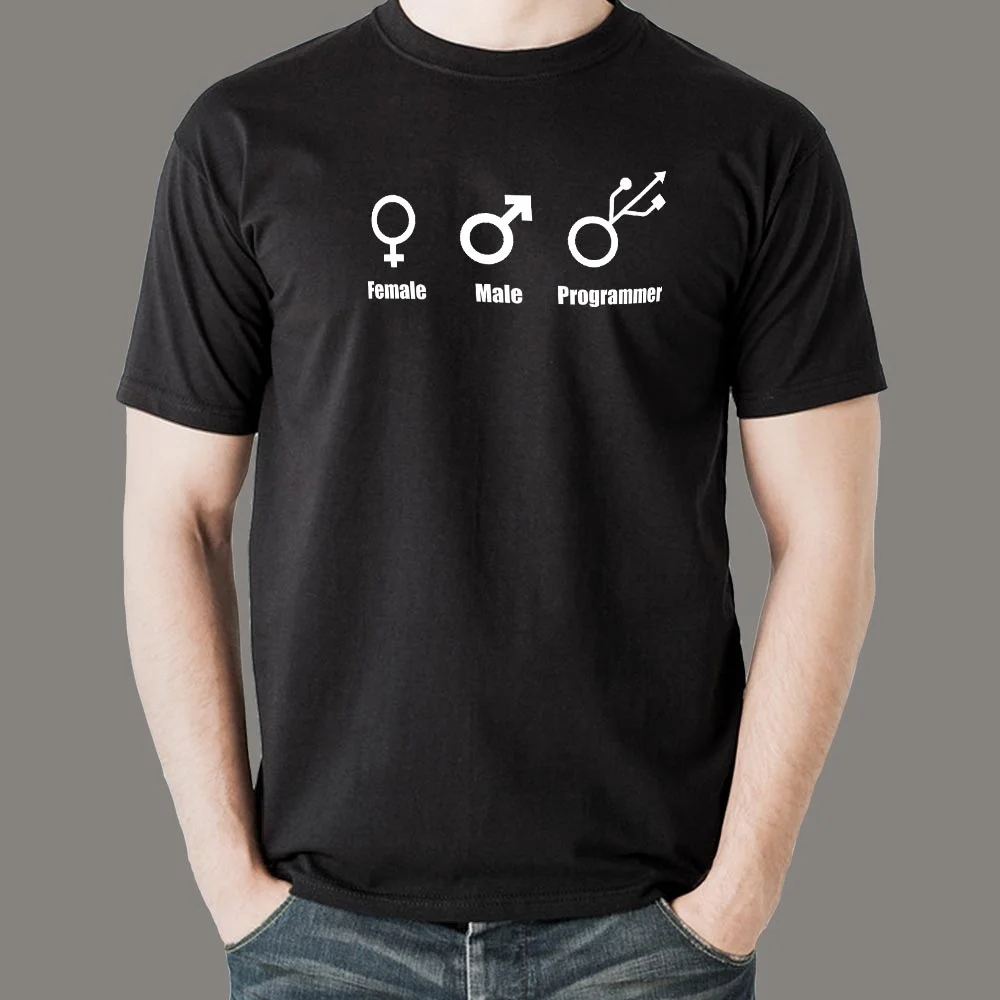 Men's Funny Programmer Gender Joke T-Shirt