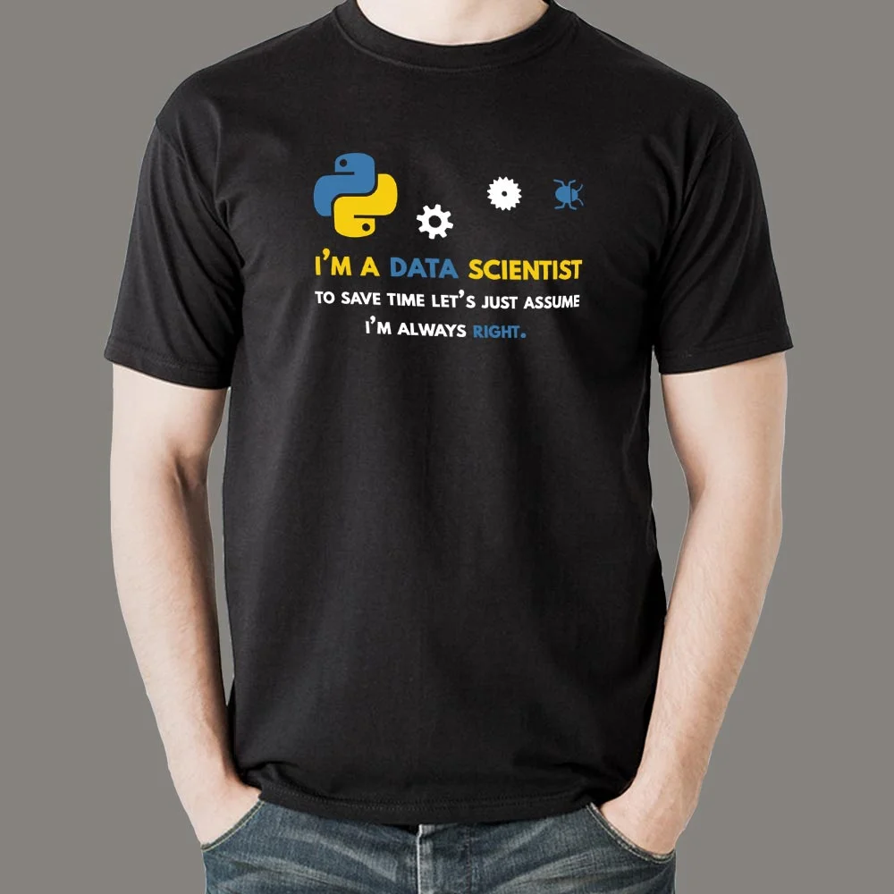 Python Data Scientist Tee - Unraveling Data's Secrets