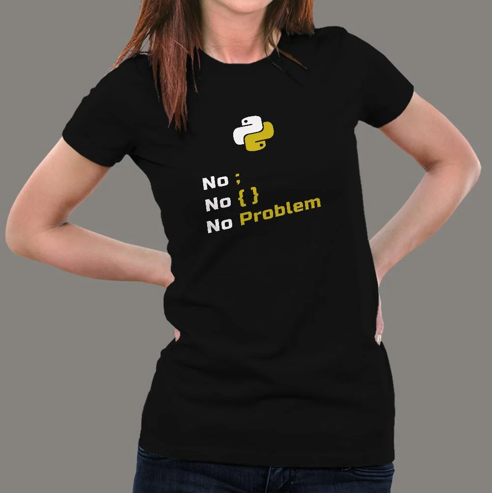 Python Programmer Lover T-Shirt For Women