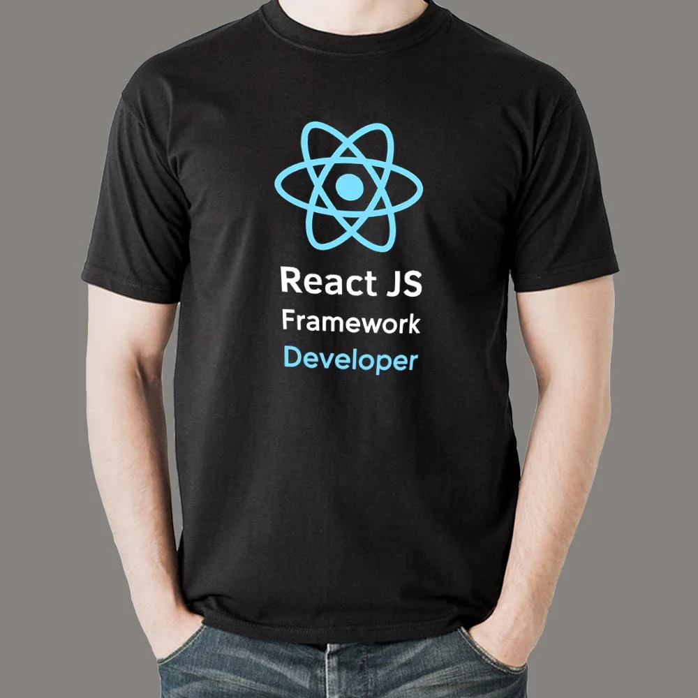 React JS Developer T-Shirt - Dynamic UI Crafting