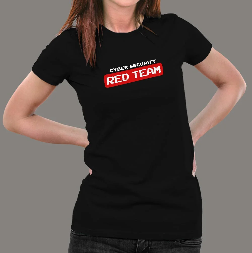 Red Team Offensive Hacker Cyber Security T-Shirt For Women