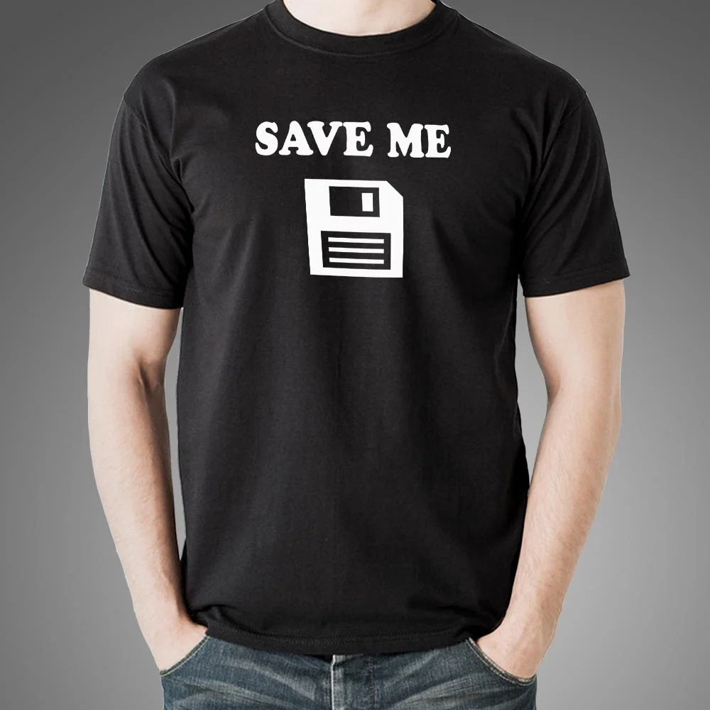 Save Me Floppy Disk Retro Men's T-shirt