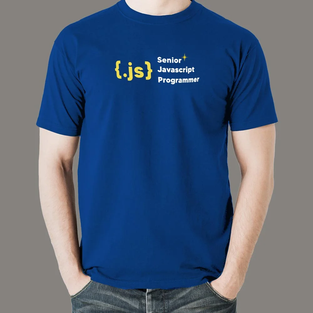 Senior JavaScript Programmer Men's Tee - Code Master