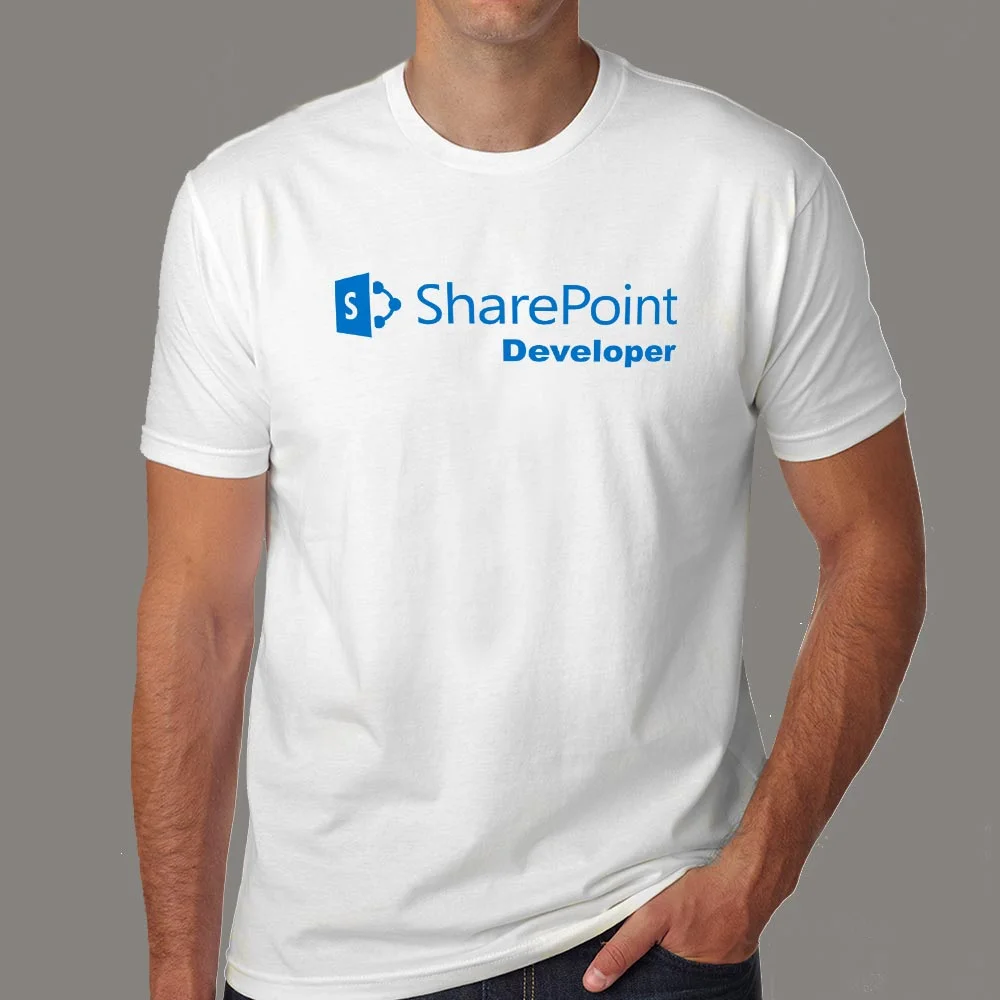 SharePoint Developer Men's T-Shirt - Code, Deploy, Repeat