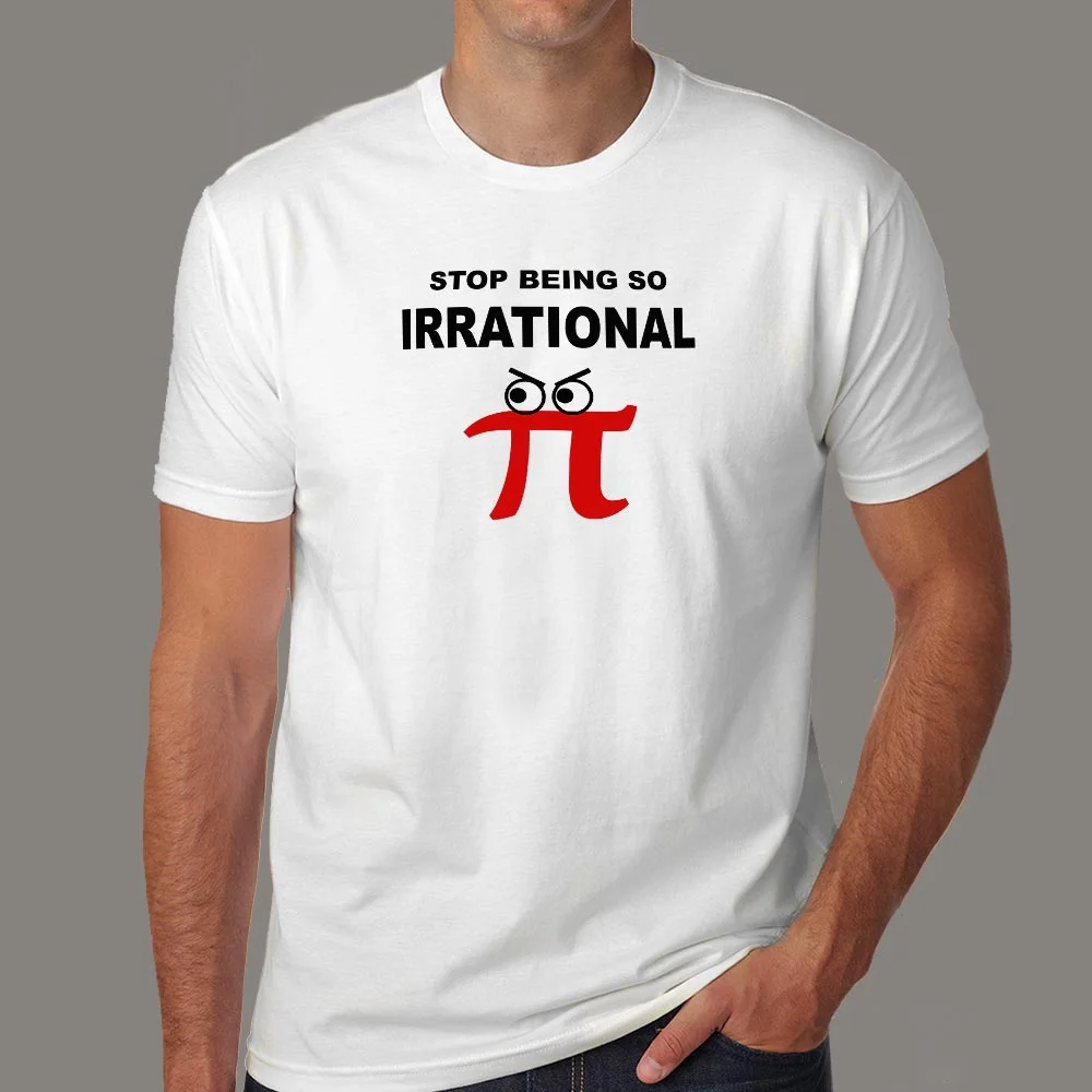 Irrational Pi Day Math Humor Men's T-shirt