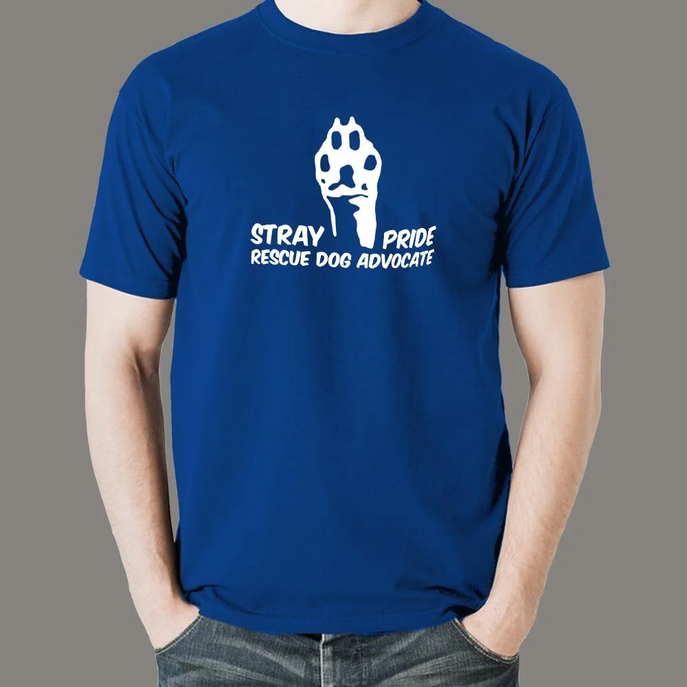 Stray Pride Rescue Dog Advocate T-Shirt For Men