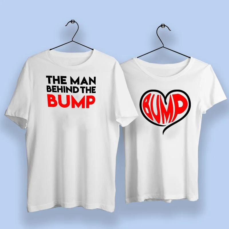 The Man Behind The Bump Couple T-Shirts