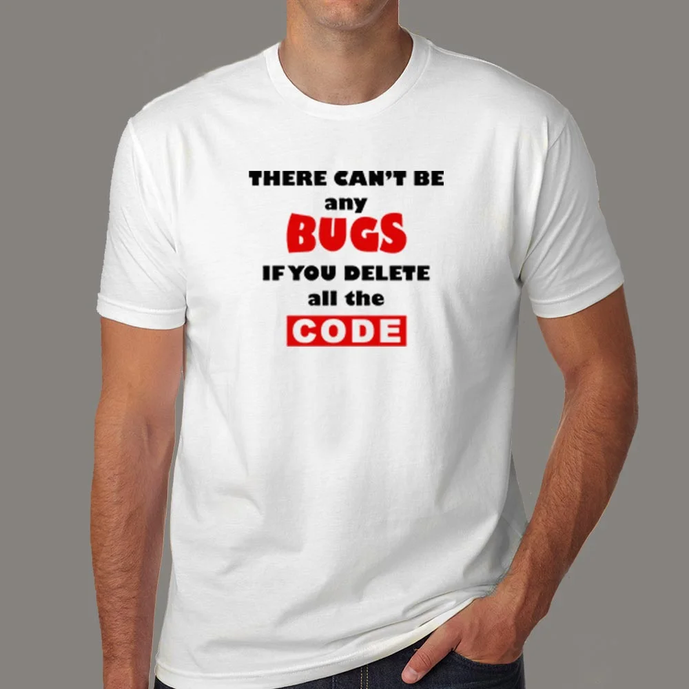 No Bugs Just Features: Ultimate Coder's Humor Tee