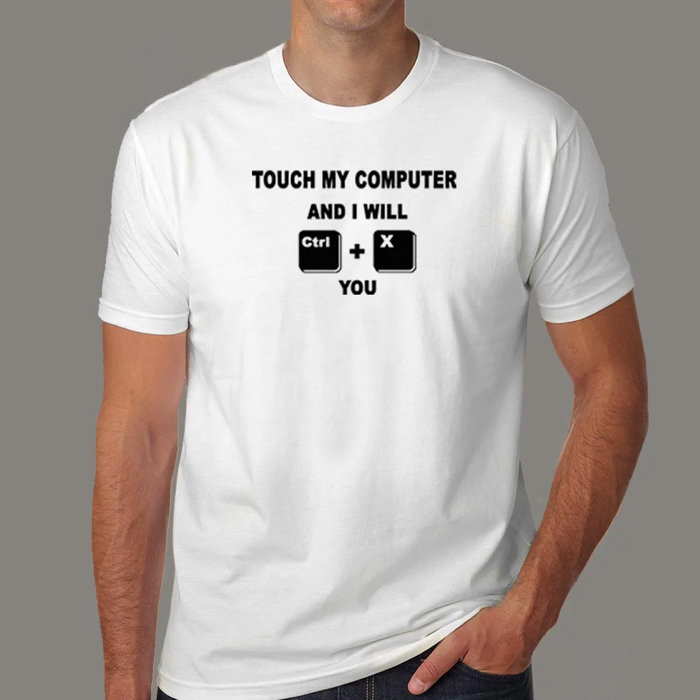 Ctrl X Threat - Touch My Computer Men's Tee