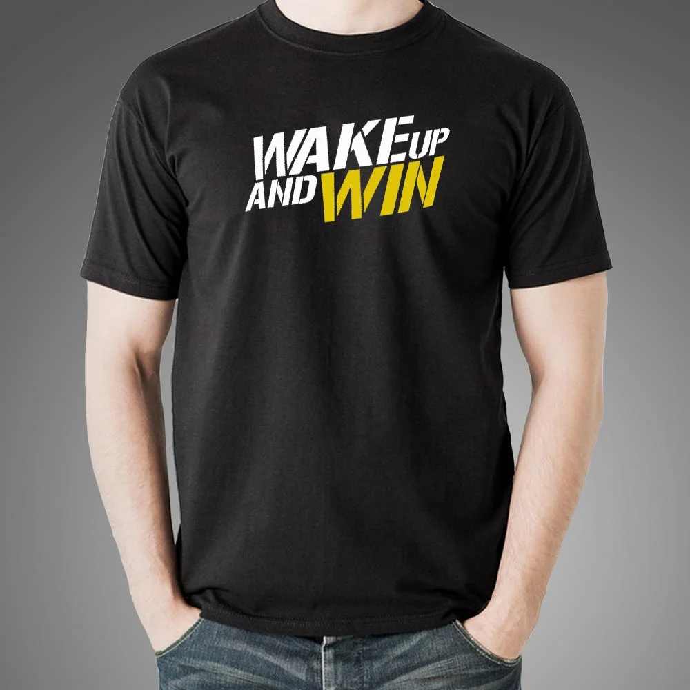 Wake Up And Win Men's Motivation T-shirt