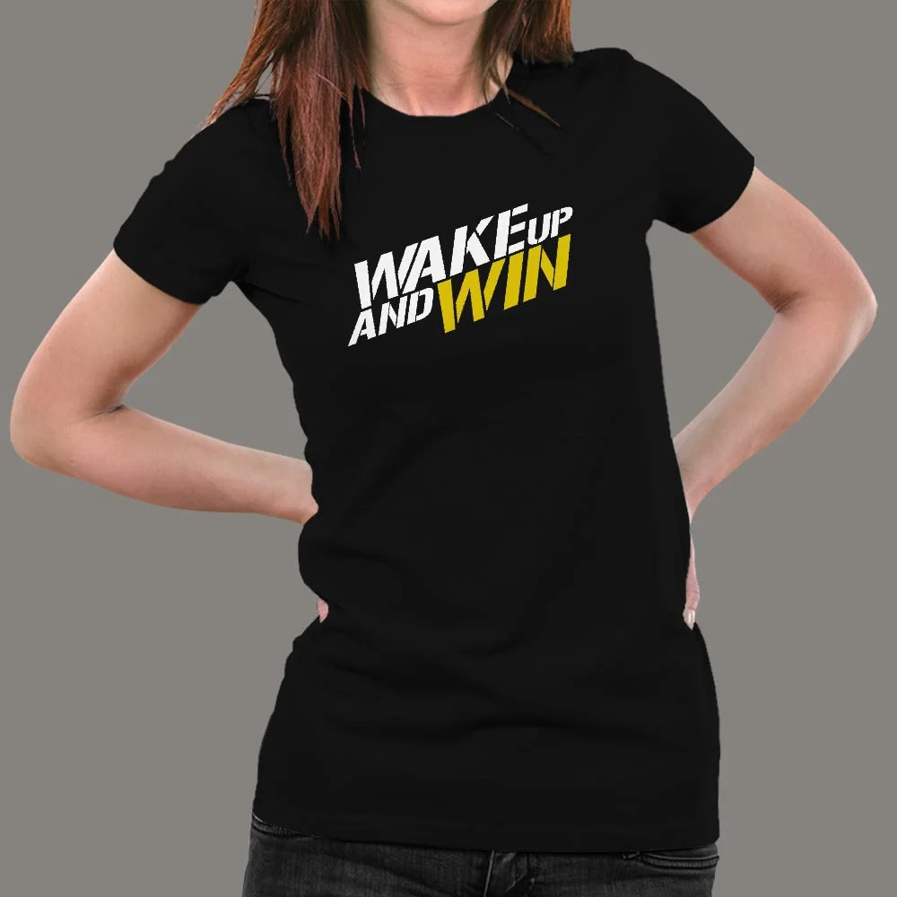 Wake Up And Win Women's Tee - Start Your Day Right