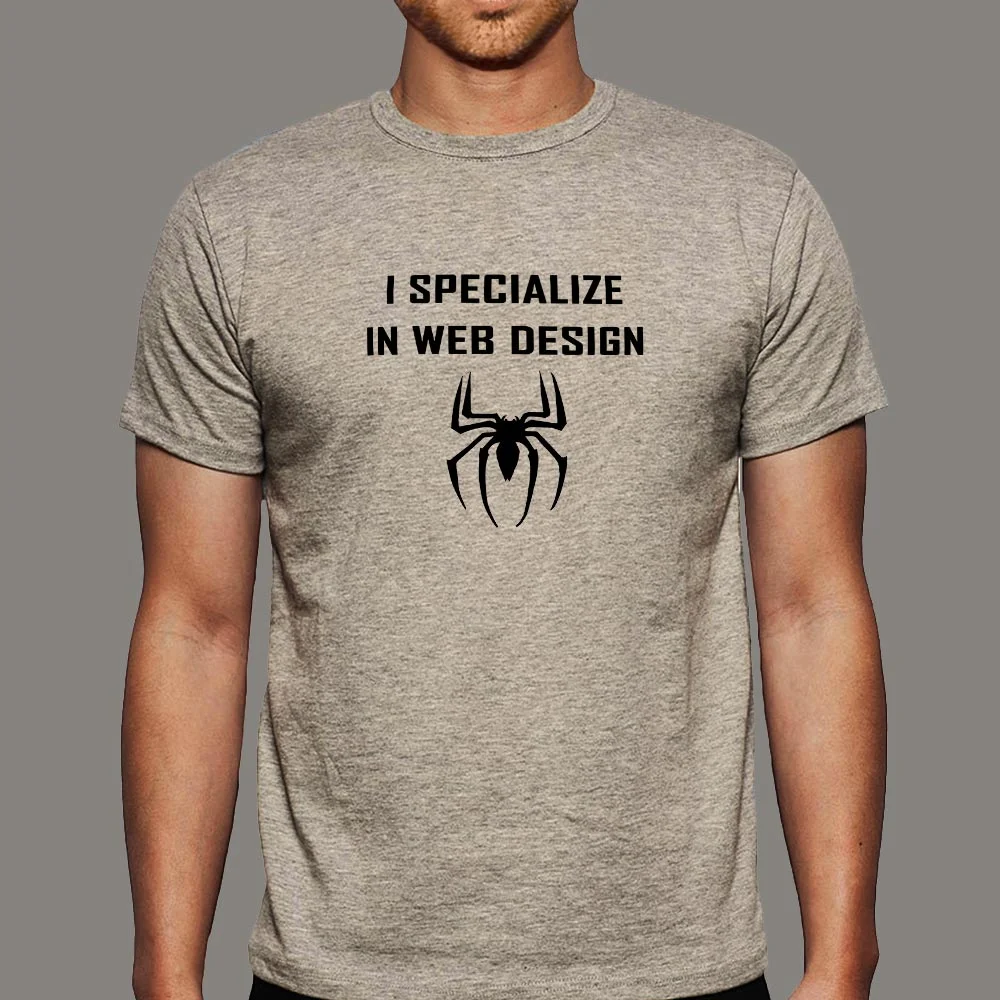 Web Design Spider T-Shirt - Weaving the Web Creatively