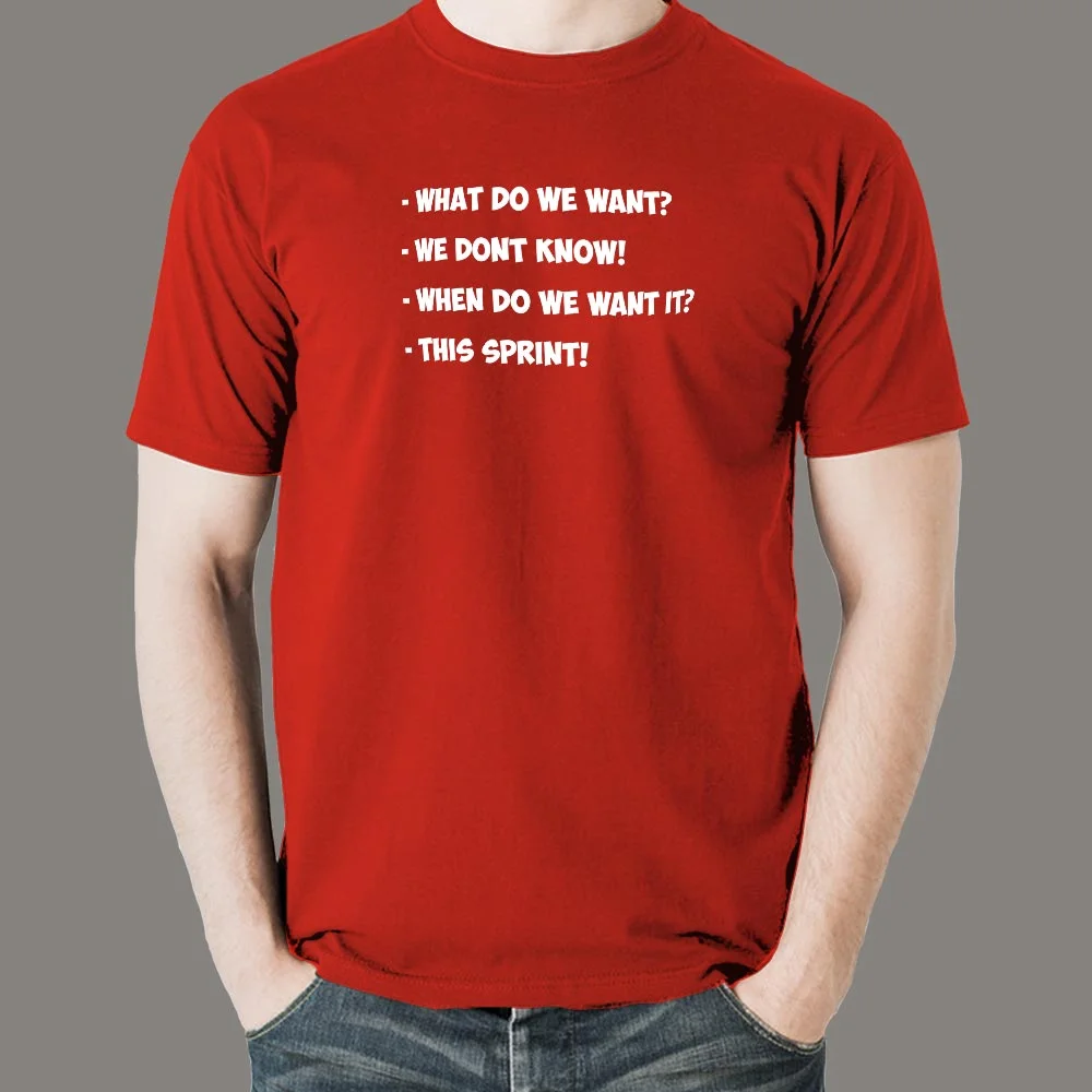 Men's T-Shirt: This Sprint! Agile Demand