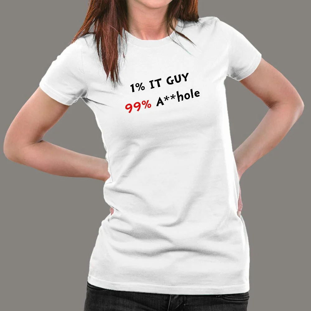 1% IT Guy 99% Attitude Women's Tee