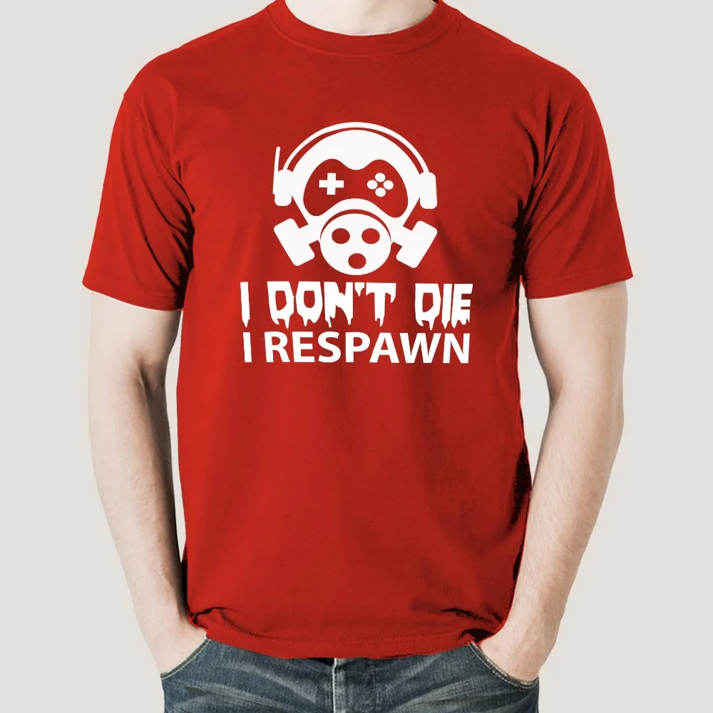Buy Gamers Don't Die They Respawn Men's Gaming T-shirt At Just Rs 349 On Sale!