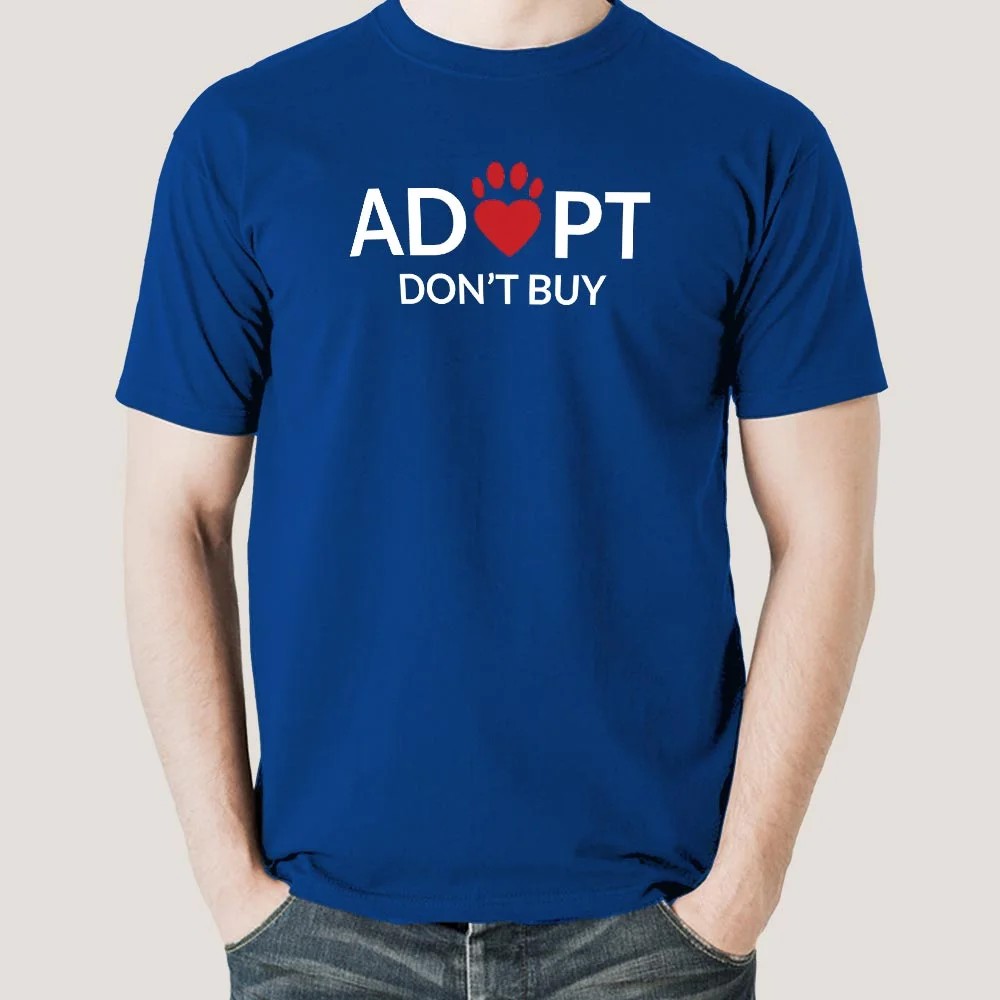 Buy Adopt Love, Don't Buy Men's T-shirt At Just Rs 349 On Sale!