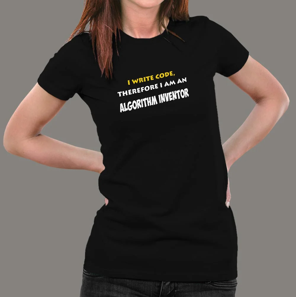 Algorithm Inventor - I Write Code Women's Tee