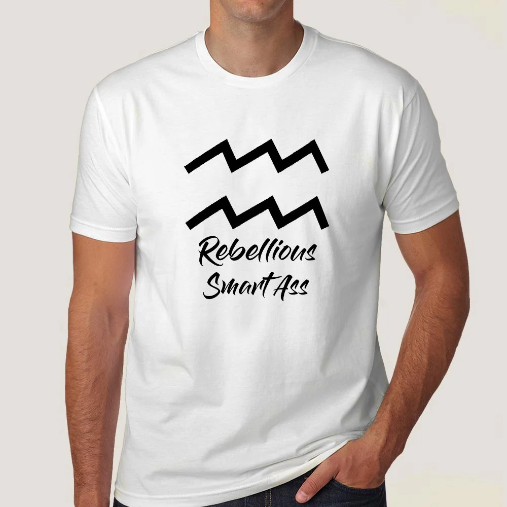 Aquarius Zodiac Sign T-Shirt – Innovative & Independent Men's Tee