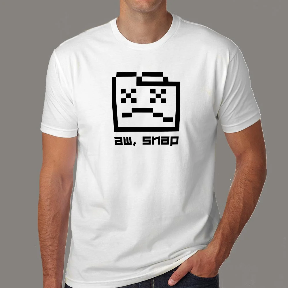 Aw Snap Men's T-Shirt - The Web Developer's Reaction