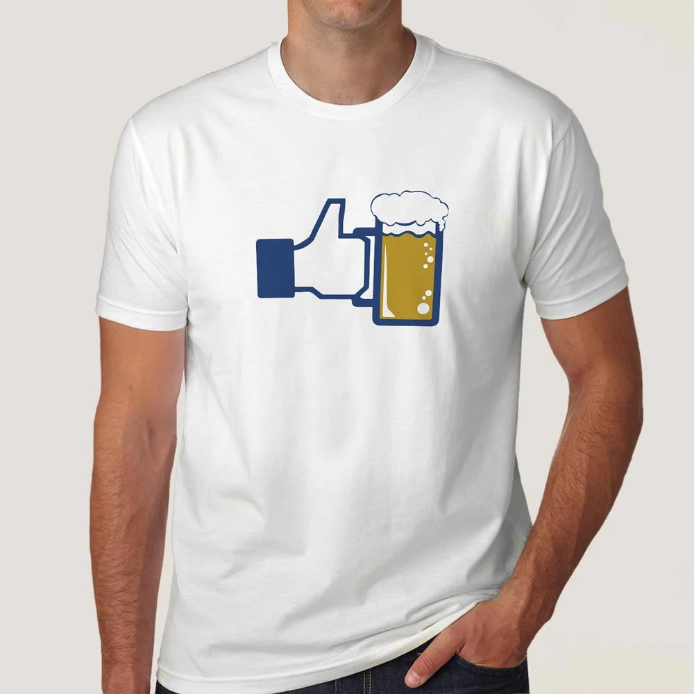 Beer Facebook Like Button Men's T-shirt