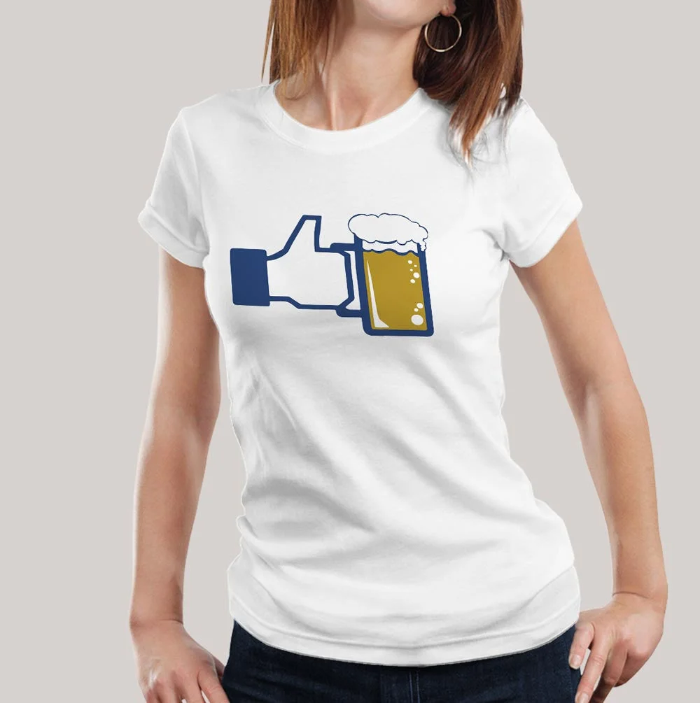 Beer Facebook Like Button Women's T-shirt