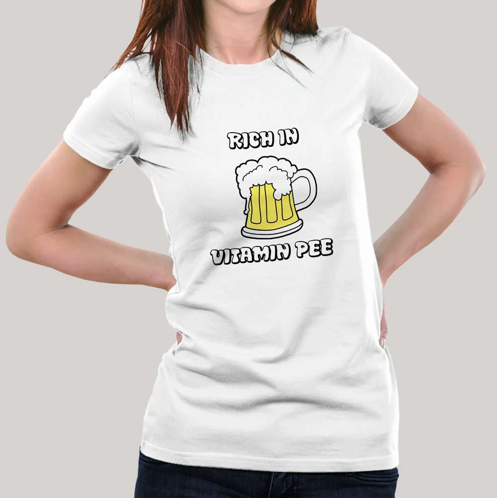 Rich In Vitamin Pee - Women's Beer T-shirt