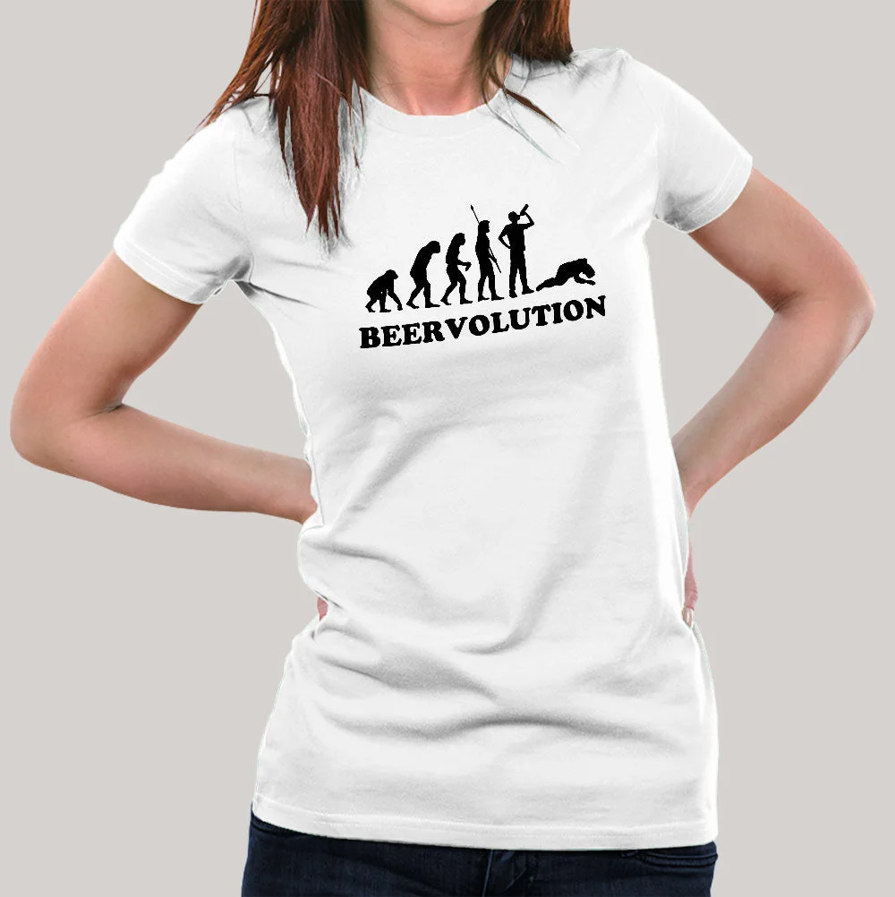 Buy Beervolution Women's T-shirt At Just Rs 349 On Sale!