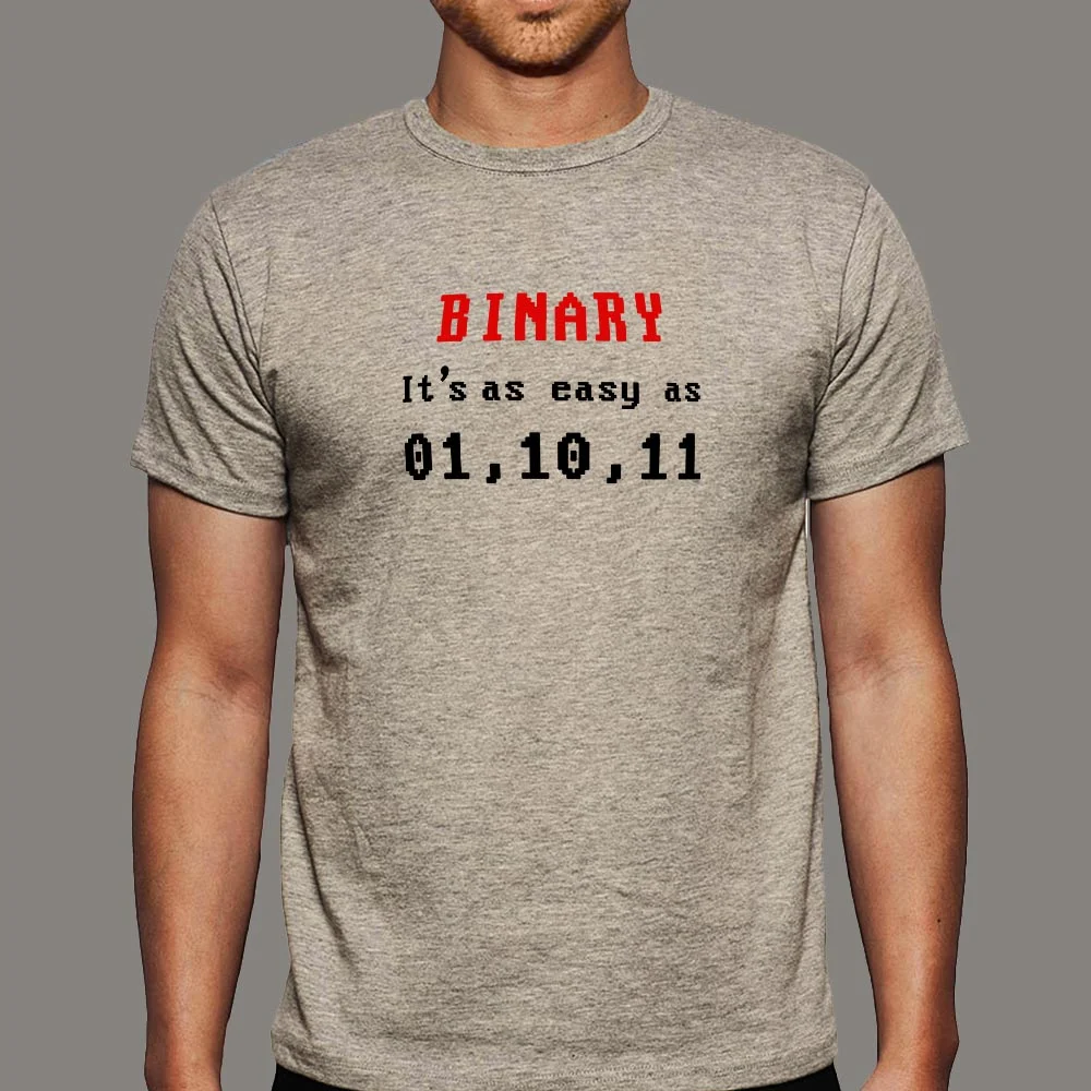 Binary Code Easy 01 10 11 Men's T-Shirt