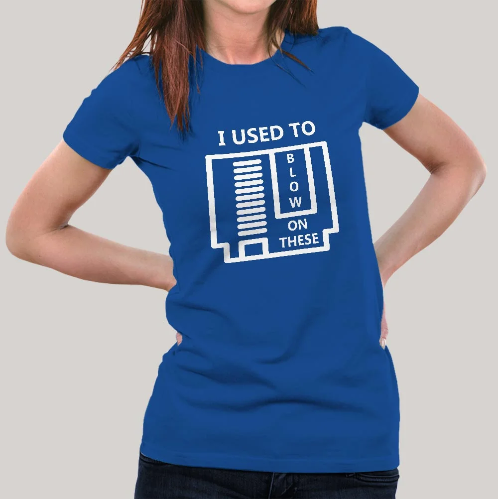 Blow on Nintendo Game Cartridge Women's T-shirt