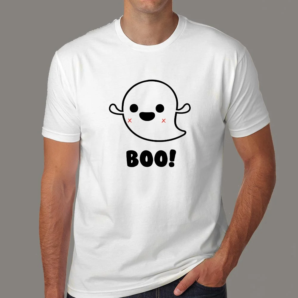 Cute Ghost Boo Halloween Men’s T-shirt